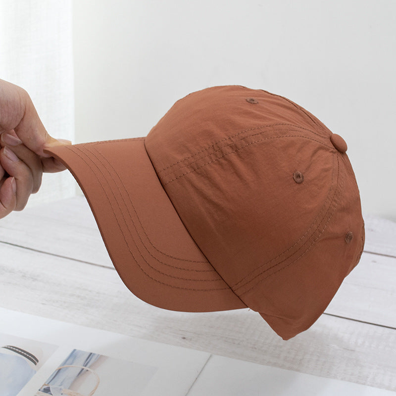 Wholesale Soft top washed quick-drying cloth face-revealing small sun visor baseball cap